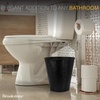 image:imageBROOKSTONE Decorative Metallic Bronze Waste Basket Trash Can  Stylish and Functional Addition to Any RoomBlack