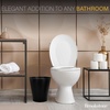 image:imageBROOKSTONE Decorative Metallic Bronze Waste Basket Trash Can  Stylish and Functional Addition to Any RoomBlack