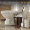 image:imageBROOKSTONE Decorative Metallic Bronze Waste Basket Trash Can  Stylish and Functional Addition to Any RoomBronze