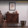 image:imageBROOKSTONE Decorative Metallic Bronze Waste Basket Trash Can  Stylish and Functional Addition to Any RoomBronze
