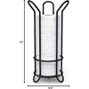 image:imageBROOKSTONE Rose Gold Toilet Paper Holder Freestanding Bathroom Tissue Organizer Minimalistic Storage Solution Stylish Design Holds MEGA RollsBlack Minimal