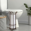 image:imageBROOKSTONE Rose Gold Toilet Paper Holder Freestanding Bathroom Tissue Organizer Minimalistic Storage Solution Stylish Design Holds MEGA RollsBronze Minimal