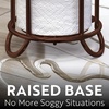 image:imageBROOKSTONE Rose Gold Toilet Paper Holder Freestanding Bathroom Tissue Organizer Minimalistic Storage Solution Stylish Design Holds MEGA RollsBronze Minimal
