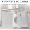 image:imageBROOKSTONE Slim Laundry Hamper with Handles Perfectly Sized for Everyday Use Foldable Travel Laundry Bag for Dirty Clothes Laundry Basket for Dorms and Bedrooms