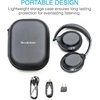 image:imageBrookstone AirPhones Pro Wireless Over Ear Headphones Active Noise Cancelling TWS Bluetooth Headphones 30H Playtime Deep Bass HighRes Audio Touch Controls Comfort EarCups Portable Black