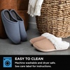 image:imageBrookstone Classic Comfort Mens Memory Foam Indoor SlippersDusty Blue