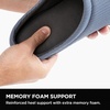 image:imageBrookstone Classic Comfort Mens Memory Foam Indoor SlippersDusty Blue