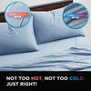 image:imageBrookstone Comfort Cooling Queen Sheet Set 4Piece GrayFaded Denim