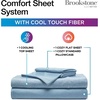 image:imageBrookstone Comfort Cooling Queen Sheet Set 4Piece GrayFaded Denim