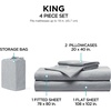 image:imageBrookstone Comfort Cooling Queen Sheet Set 4Piece GrayGray