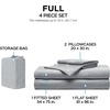 image:imageBrookstone Comfort Cooling Queen Sheet Set 4Piece GrayGray