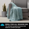 image:imageBrookstone Cooling Comfort Throw Blanket Oversized Faded DenimGreen Milieu