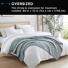 image:imageBrookstone Cooling Comfort Throw Blanket Oversized Faded DenimGreen Milieu