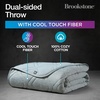 image:imageBrookstone Cooling Comfort Throw Blanket Oversized Faded DenimGreen Milieu