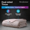 image:imageBrookstone Cooling Comfort Throw Blanket Oversized Faded DenimRose Smoke