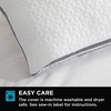 image:imageBrookstone Elite Cooling Memory Foam Pillow 27 x 20 in WhiteDual Comfort Cooling Pillow