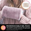 image:imageBrookstone Faux Fur Hand Warmer Muff with Microwavable Gel PackPink