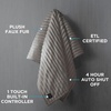 image:imageBrookstone Heated Faux Fur Throw Blanket 50 x 60 in Charcoal