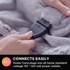 image:imageBrookstone Heated Faux Fur Throw Blanket 50 x 60 in Charcoal