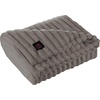 image:imageBrookstone Heated Faux Fur Throw Blanket 50 x 60 in Charcoal