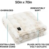 image:imageBrookstone Heated Faux Fur Throw Blanket 50 x 60 in IvoryIvory