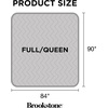image:imageBrookstone Heated Plush Herringbone Blanket King CharcoalCharcoal