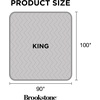 image:imageBrookstone Heated Plush Herringbone Blanket King CharcoalCharcoal