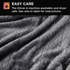 image:imageBrookstone Heated Plush Herringbone Blanket King CharcoalCharcoal
