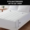 image:imageBrookstone Matelasse Knit Heated Mattress Pad Twin WhiteWhite