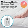 image:imageBrookstone Matelasse Knit Heated Mattress Pad Twin WhiteWhite