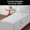image:imageBrookstone Matelasse Knit Heated Mattress Pad Twin WhiteWhite