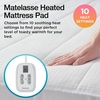 image:imageBrookstone Matelasse Knit Heated Mattress Pad Twin WhiteWhite
