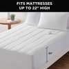 image:imageBrookstone Matelasse Knit Heated Mattress Pad Twin WhiteWhite
