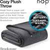 image:imageBrookstone Nap Plush Throw Blanket for Couch SilverSilver
