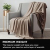 image:imageBrookstone Nap Plush Throw Blanket for Couch SilverTaupe