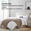 image:imageBrookstone Nap Plush Throw Blanket for Couch SilverTaupe