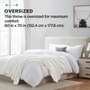 image:imageBrookstone Nap Plush Throw Blanket for Couch SilverWhite