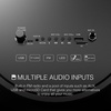 image:imageBrookstone Rumble Tower Portable Bluetooth Speaker with LED Light Show and 3 Light Modes Wireless Speaker Portable Speaker with Wheels Handle for Easy Carry Rechargeable Mic Input USBAUXFM