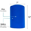 image:imageBrookstone Squishy FOM Cushion Pillow Small 12 x 7 in LilacBlue