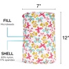 image:imageBrookstone Squishy FOM Cushion Pillow Small 12 x 7 in LilacButterflies