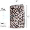 image:imageBrookstone Squishy FOM Cushion Pillow Small 12 x 7 in LilacCheetah Linen