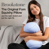 image:imageBrookstone Squishy FOM Cushion Pillow Small 12 x 7 in LilacLight Blue