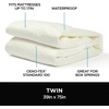 image:imageBrookstone Ultimate Cool Touch Mattress Protector Twin WhiteCooling