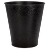 image:imageBROOKSTONE Decorative Metallic Bronze Waste Basket Trash Can  Stylish and Functional Addition to Any RoomBlack