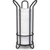 image:imageBROOKSTONE Rose Gold Toilet Paper Holder Freestanding Bathroom Tissue Organizer Minimalistic Storage Solution Stylish Design Holds MEGA RollsBlack Minimal
