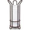 image:imageBROOKSTONE Rose Gold Toilet Paper Holder Freestanding Bathroom Tissue Organizer Minimalistic Storage Solution Stylish Design Holds MEGA RollsBronze Minimal