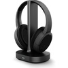 image:imageBrookstone AirPhones Wireless RF Over Ear Headphones with Wireless Transmitting AudioCharging Dock 10 Hrs Playtime Deep Bass 40mm Driver Comfortable EarPads for TVs Phones