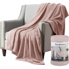 image:imageBrookstone Nap Plush Throw Blanket for Couch SilverBlush