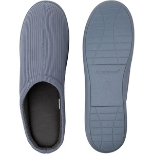 image:imageBrookstone Classic Comfort Mens Memory Foam Indoor SlippersDusty Blue