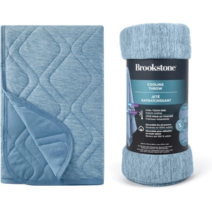 image:imageBrookstone Cooling Comfort Throw Blanket Oversized Faded DenimFaded Denim